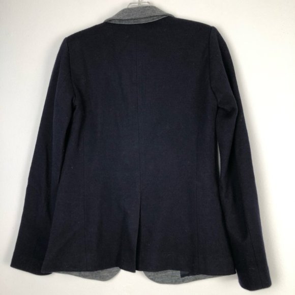J. Crew Cotton Wool Grey Blue Blazer Jacket - Picture 8 of 11